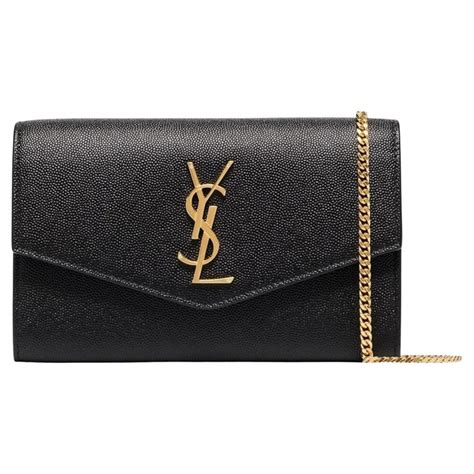 ysl c wall mono grain de poudre|UPTOWN CHAIN WALLET IN GRAIN DE POUDRE .